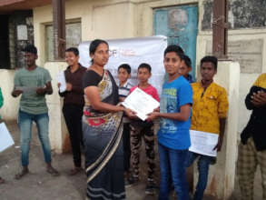 AfE participant receives FP graduation certificate