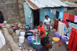 PYG provides water for washing to community