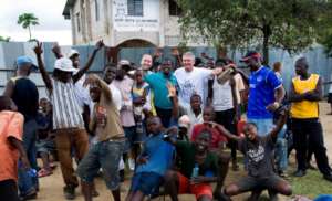 Youth being all smiles at Glad's House.