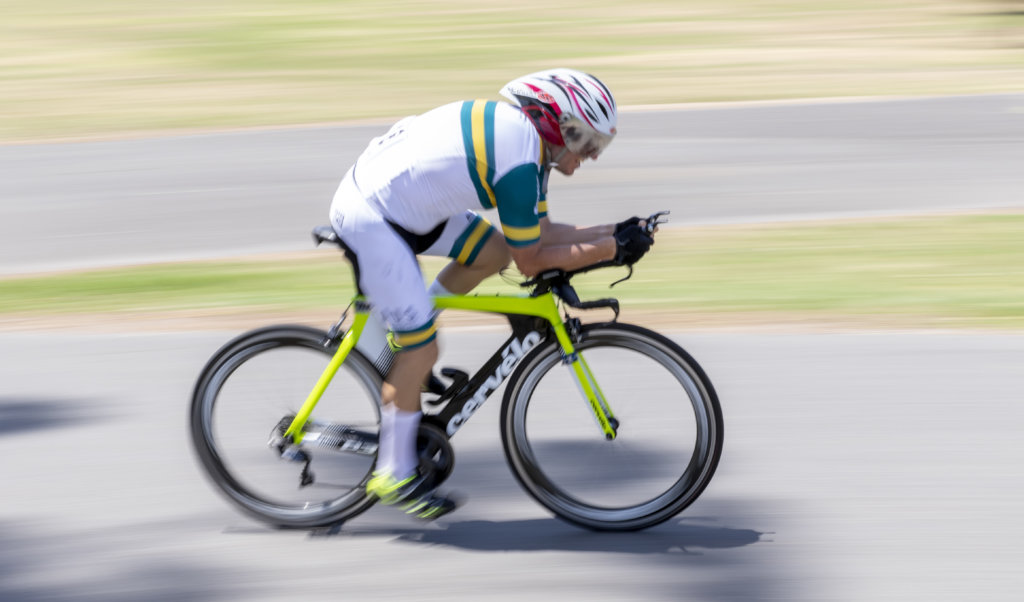 Virtus male cyclist athlete