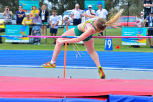 Virtus female high jump athlete