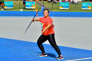Virtus female Javelin athlete