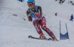 Virtus male skiing athlete