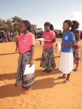 Out-of-school club members at an outreach session