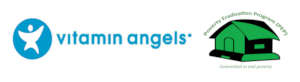 Logos of donor Vitamin Angels and implementer NGO