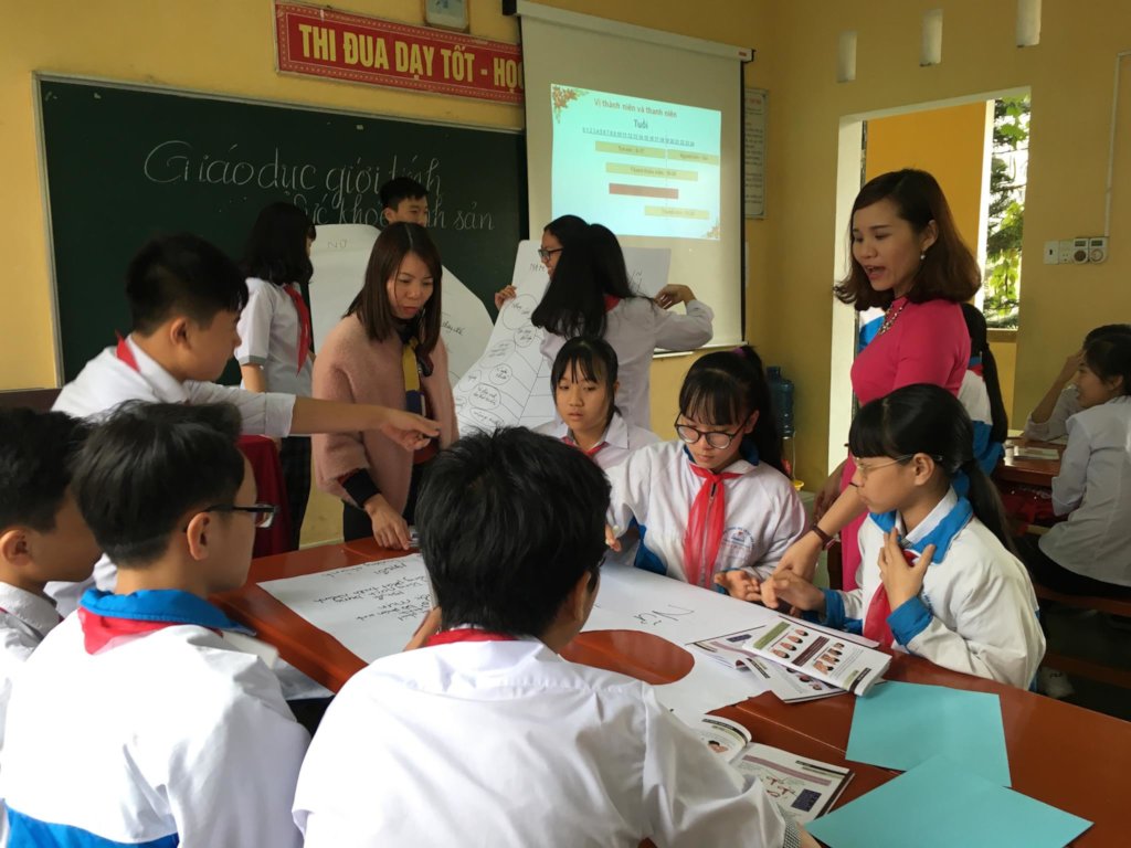 Children at HCMC school