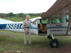 RAM Founder Stan Brock with Air Ambulance