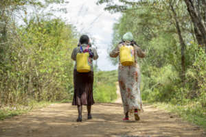 The back-breaking task of walking for water