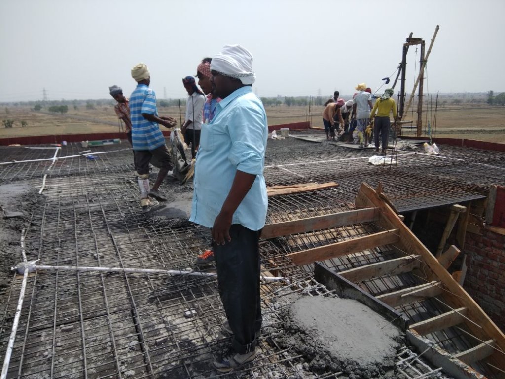 Construction pic for Roof casting 1