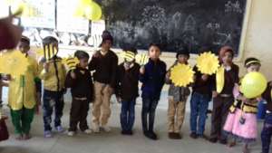 Small Kids Yellow Day Celebration