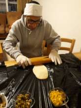 Aviram baking during quarantine
