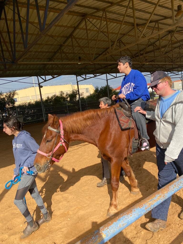 Weekly horse riding therapy for youngsters