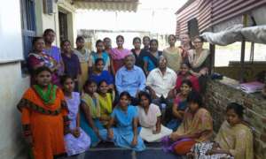 Girls at Asha Sadan with HELP Secretary, Ram Mohan