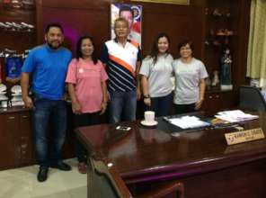 GPF program directors with Palompon officials