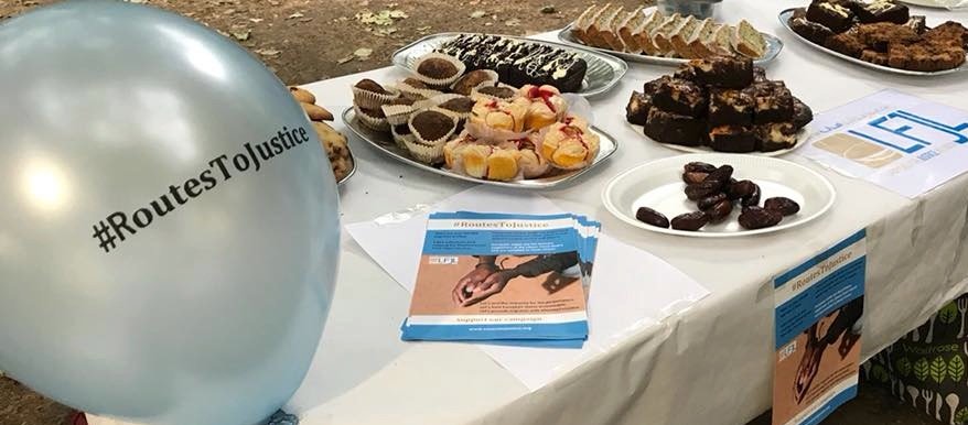 #RoutesToJustice fundraising bake sale