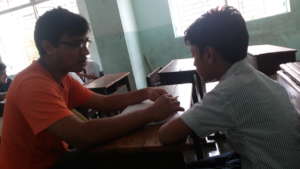 One-on-one counselling with student