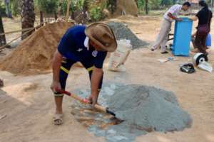 Local church partners constructing filters