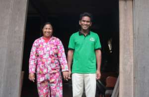 Local pastor and wife in Sandan district