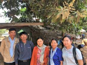 CWEF's Khanchana Thoy with local church partners