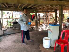 Sambo, happy to be drinking clean and safe water