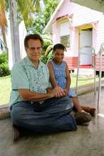 Doctor with patient at Jamaican infirmary