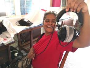The first pair of headphones arrived