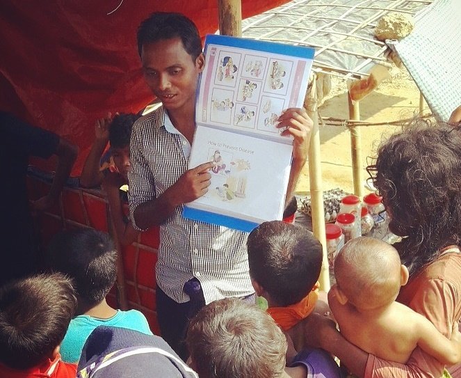 Information in the right language for the Rohingya