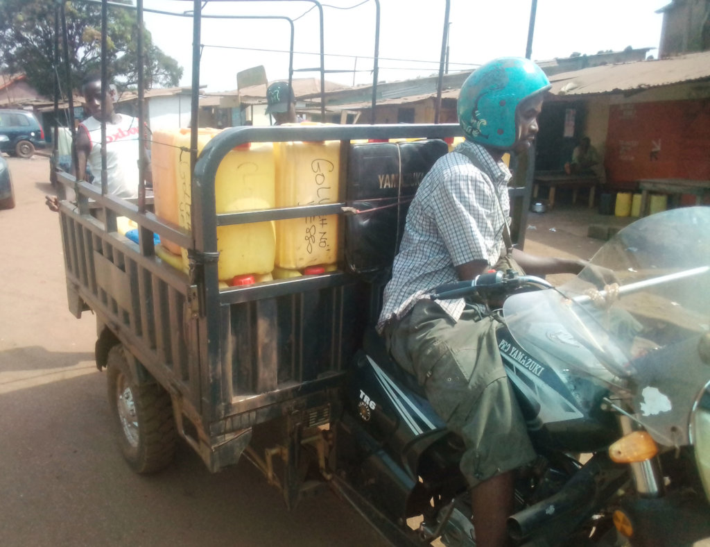 Ten motorcycles for garbage collection
