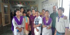 Children are in Vocational Training center
