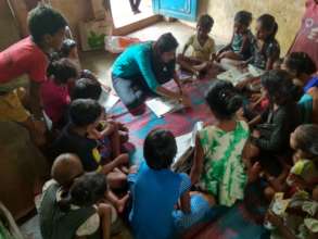 Paper bag making workshop by Ms.Swapnali