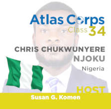 Chris (Nigeria, Class 34, Host: Susan G Komen)