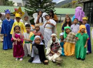 A living Nativity scene