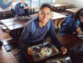 Luis, one of the students at Canaima School