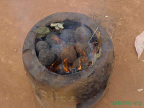 An impoved cookstove with bio-charcoal
