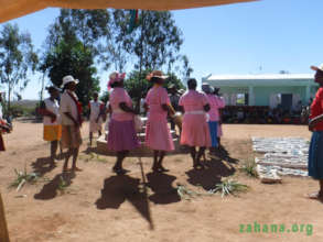 Traditional dance group performing