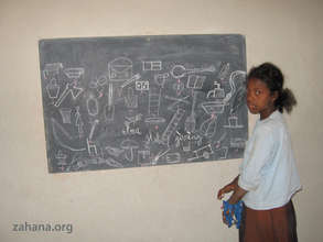 Blackboard in our school in Fiarenana
