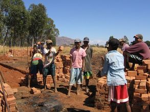 Building their school in Fiarenana
