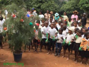 Celebrating at our school in Madagascar