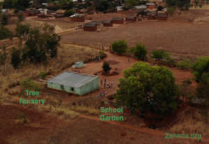 Schoolgarden and tree nursery in Fairenana