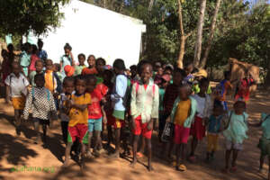 Students ready to go to school after summer break