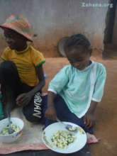 The solar cooked soup...