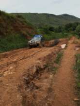 Navigating roads in the rainy season