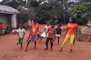 Celebrating School Day with a dance in Fiadanana