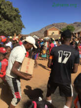 Victory dance with prize noodles and the new ball