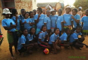 The winning team in the womens soccer tournament