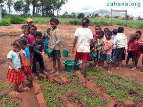 Fixing the school garden