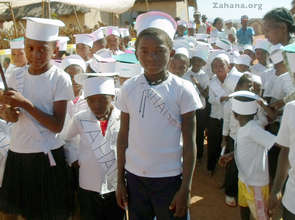 The stundets of the community built school