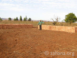 Community made bricks for the future school (2009)