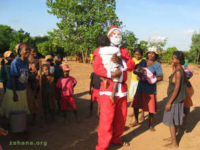 Santa makes everybody laugh