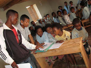 Inside Zahana's classroom in Fiarenana